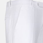 Zalix White Linen Formal Pant - John Ellies