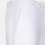 Zalix White Linen Formal Pant - John Ellies