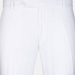 Zalix White Linen Formal Pant - John Ellies