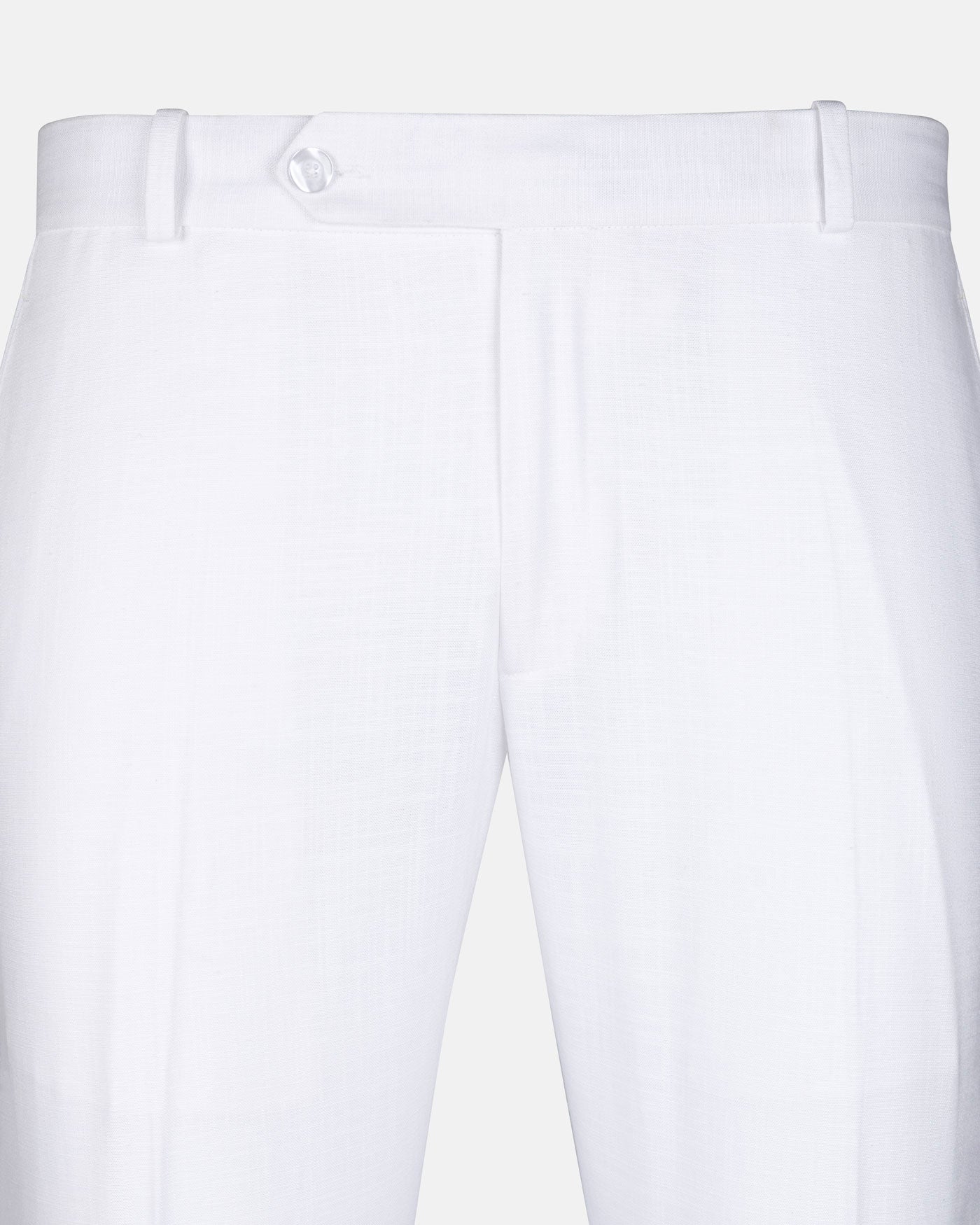Zalix White Linen Formal Pant - John Ellies