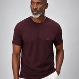 Trion Maroon Cotton Plain T-Shirt