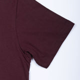 Trion Maroon Cotton Plain T-Shirt