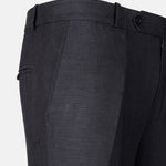 Zalix Black Linen Formal Pant - John Ellies