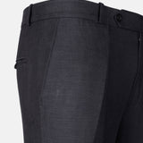 Zalix Black Linen Formal Pant - John Ellies