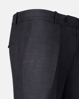 Zalix Black Linen Formal Pant