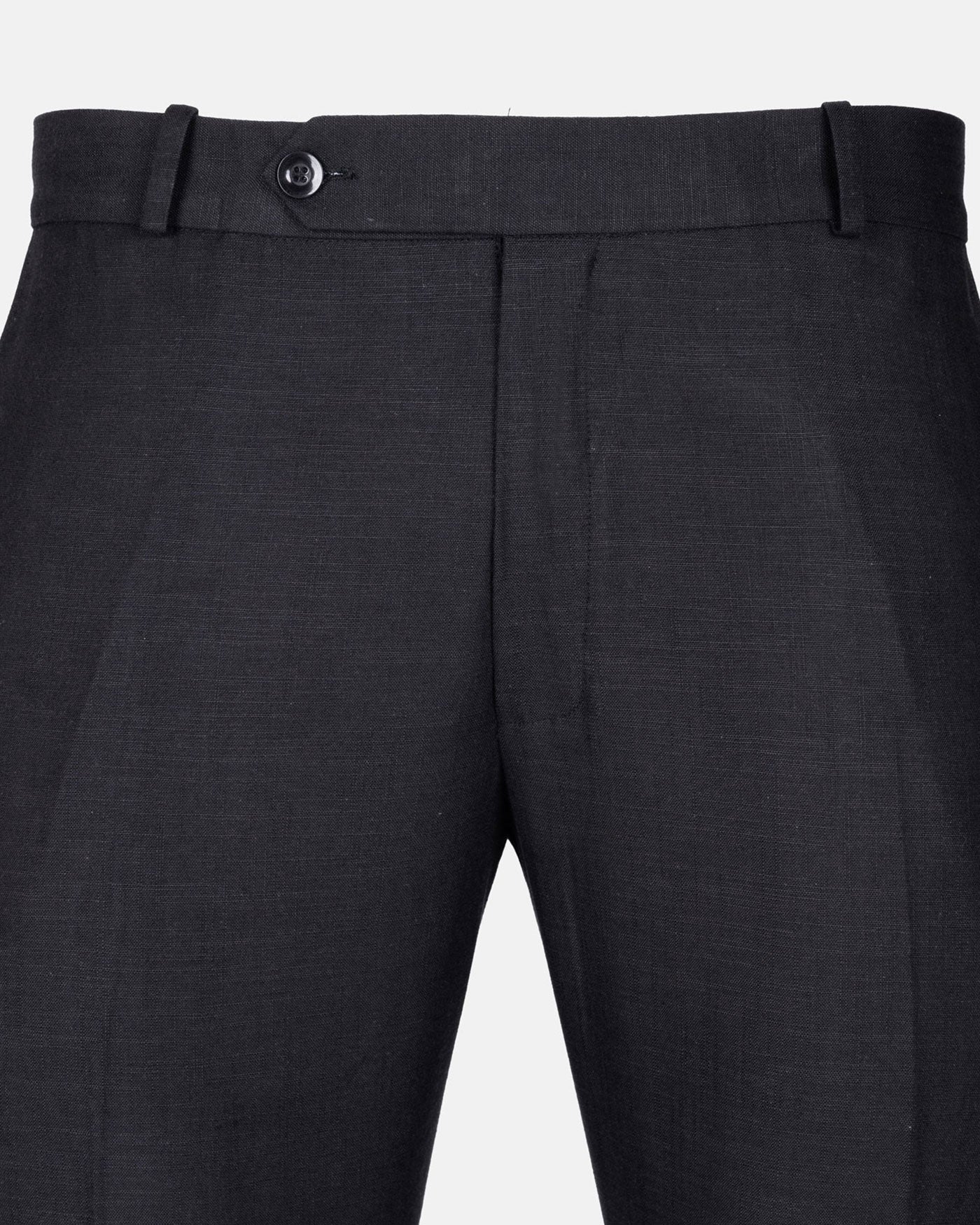Zalix Black Linen Formal Pant - John Ellies