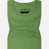 Trion Light Green Cotton Plain T-Shirt