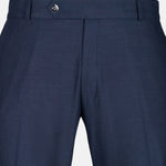 Zalix Navy Blue Linen Formal Pant - John Ellies