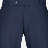 Zalix Navy Blue Linen Formal Pant - John Ellies
