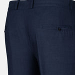 Zalix Navy Blue Linen Formal Pant - John Ellies