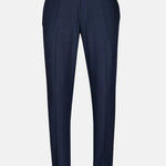 Zalix Navy Blue Linen Formal Pant - John Ellies