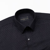 Velours Black Velvet Dubby Cotton Shirt