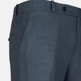 Zalix Teal Linen Formal Pant