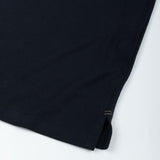Arcadia Navy Blue Cotton Plain Polo T-Shirt
