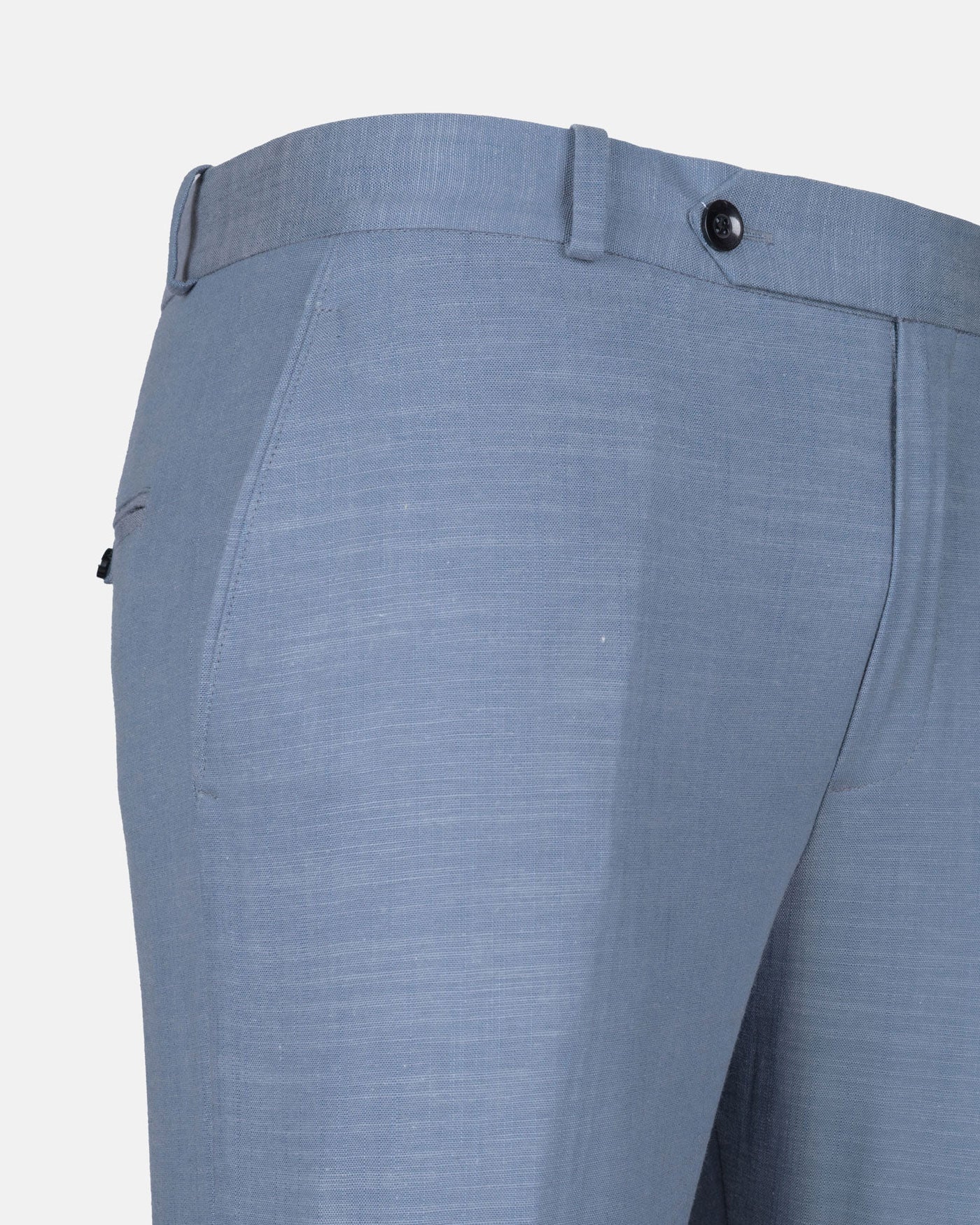 Zalix Blue Linen Formal Pant - John Ellies