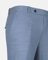 Zalix Blue Linen Formal Pant
