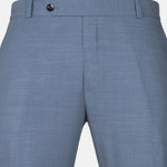 Zalix Blue Linen Formal Pant - John Ellies