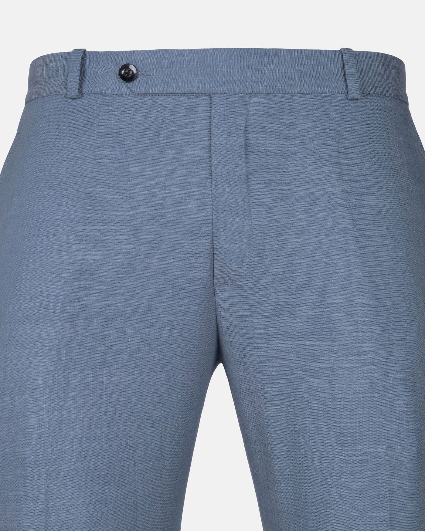 Zalix Blue Linen Formal Pant - John Ellies