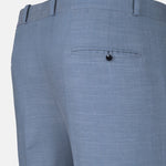 Zalix Blue Linen Formal Pant - John Ellies