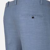 Zalix Blue Linen Formal Pant - John Ellies