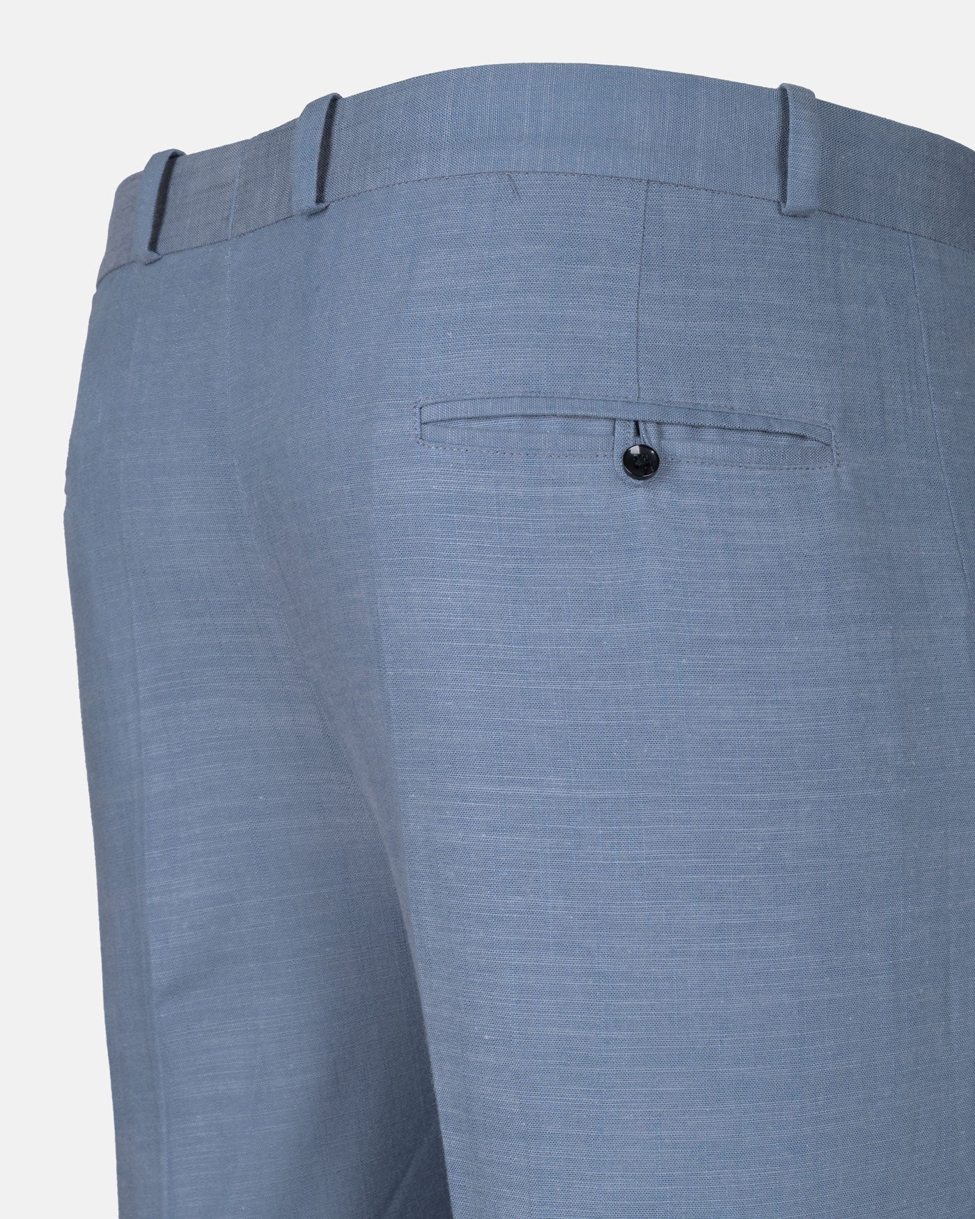 Zalix Blue Linen Formal Pant - John Ellies