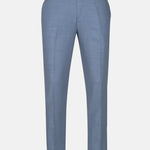 Zalix Blue Linen Formal Pant - John Ellies