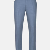 Zalix Blue Linen Formal Pant - John Ellies