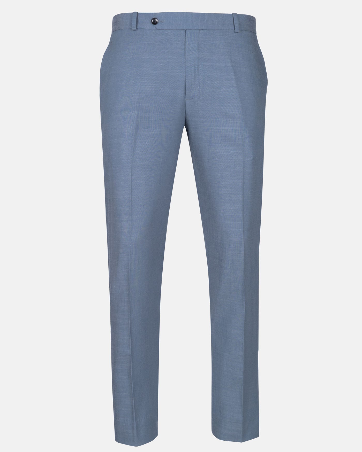 Zalix Blue Linen Formal Pant - John Ellies