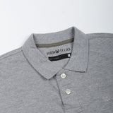 Arcadia Silver Cotton Plain Polo T-Shirt