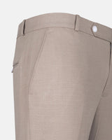 Zalix Tan Linen Formal Pant