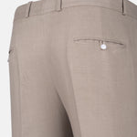 Zalix Tan Linen Formal Pant - John Ellies