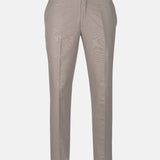 Zalix Tan Linen Formal Pant - John Ellies