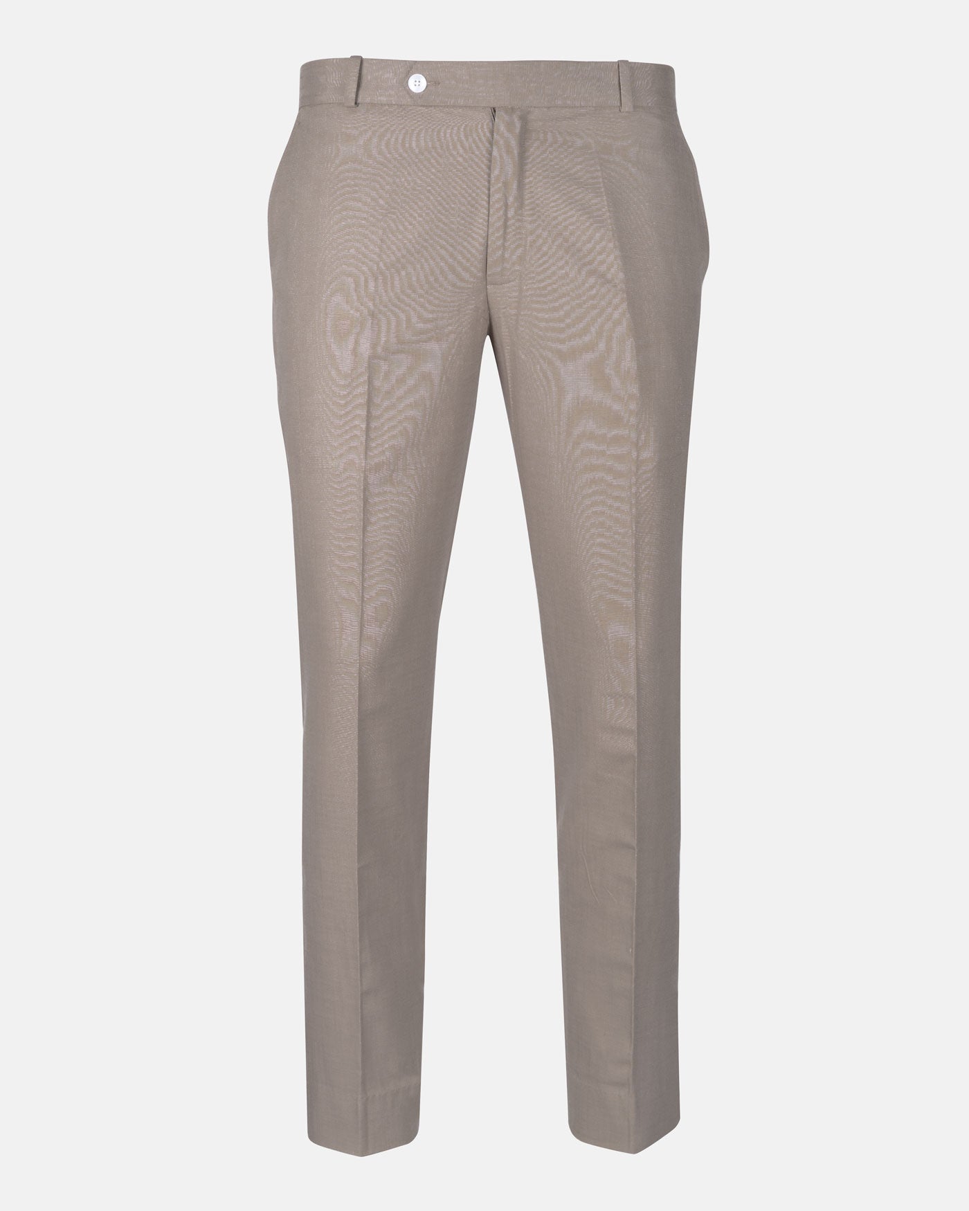 Zalix Tan Linen Formal Pant - John Ellies