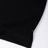 Arcadia Black Cotton Plain Polo T-Shirt