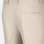 Zalix Cream Linen Formal Pant - John Ellies