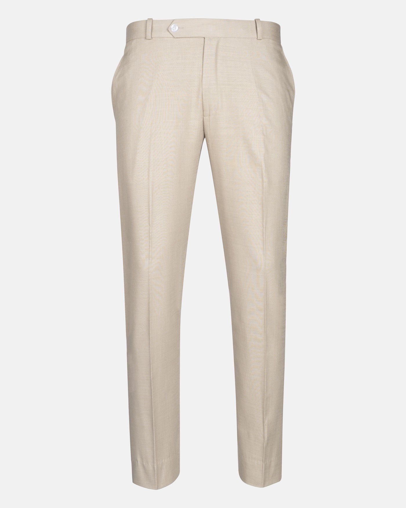 Zalix Cream Linen Formal Pant - John Ellies