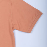 Arcadia Peach Cotton Plain Polo T-Shirt