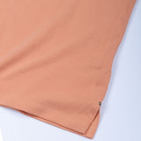 Arcadia Peach Cotton Plain Polo T-Shirt