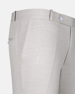 Zalix Bone Linen Formal Pant - John Ellies