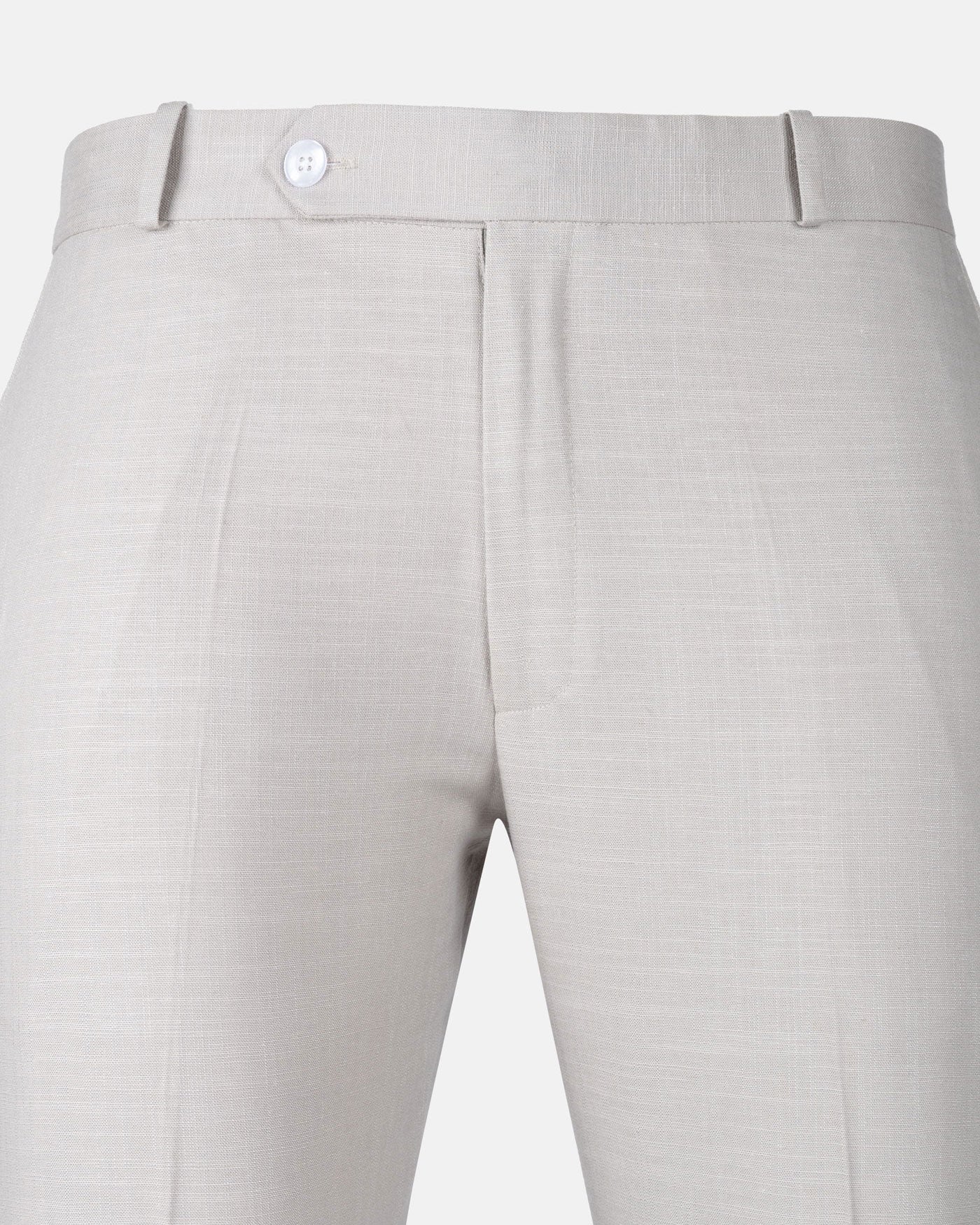 Zalix Bone Linen Formal Pant - John Ellies