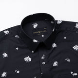 Priontail Piscine Black Printed Cotton Shirt