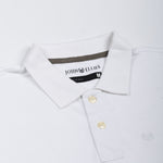 Arcadia White Cotton Plain Polo T-Shirt - John Ellies