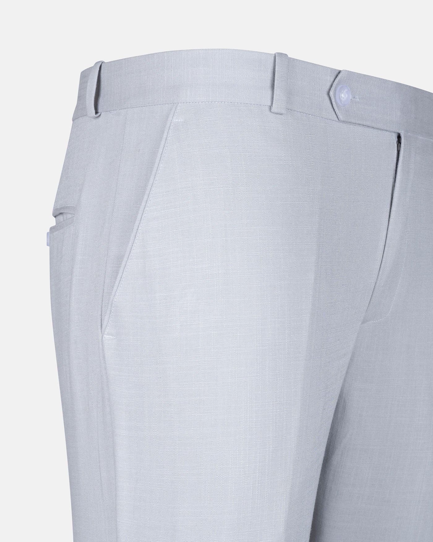 Zalix Silver Linen Formal Pant - John Ellies