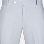 Zalix Silver Linen Formal Pant - John Ellies