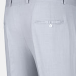 Zalix Silver Linen Formal Pant - John Ellies