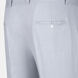 Zalix Silver Linen Formal Pant - John Ellies