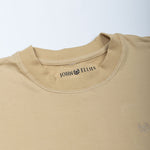 Naxet Cream Cotton Plain Oversized T-Shirt - John Ellies