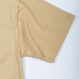 Naxet Cream Cotton Plain Oversized T-Shirt - John Ellies
