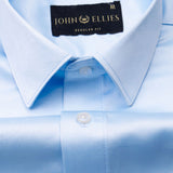 Montor Sky Blue Premium Satin Men's Shirt