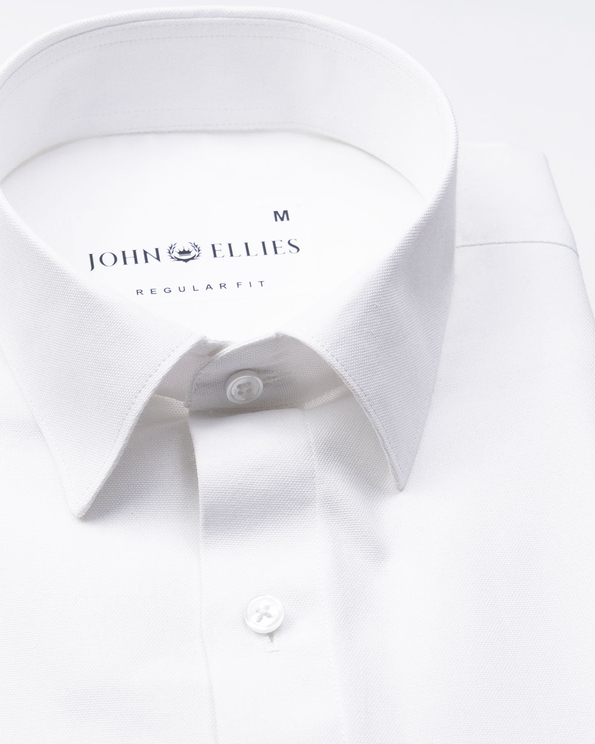 Renato Privilege White Plain Oxford Cotton Shirt - John Ellies